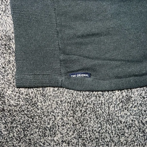 SOLD!! Ben Sherman Charcoal Polo with Brown and Cream Vertical Stripes - Picture 4 of 7